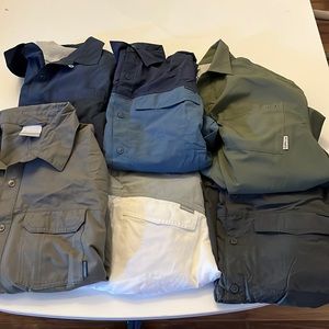 Lot of six (6) Columbia button shirts.